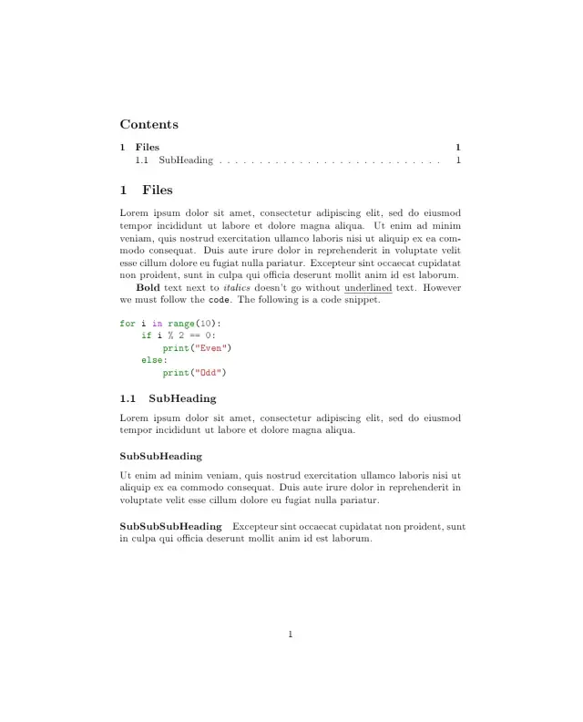 An image that shows the rendered PDF with syntax highlighting.