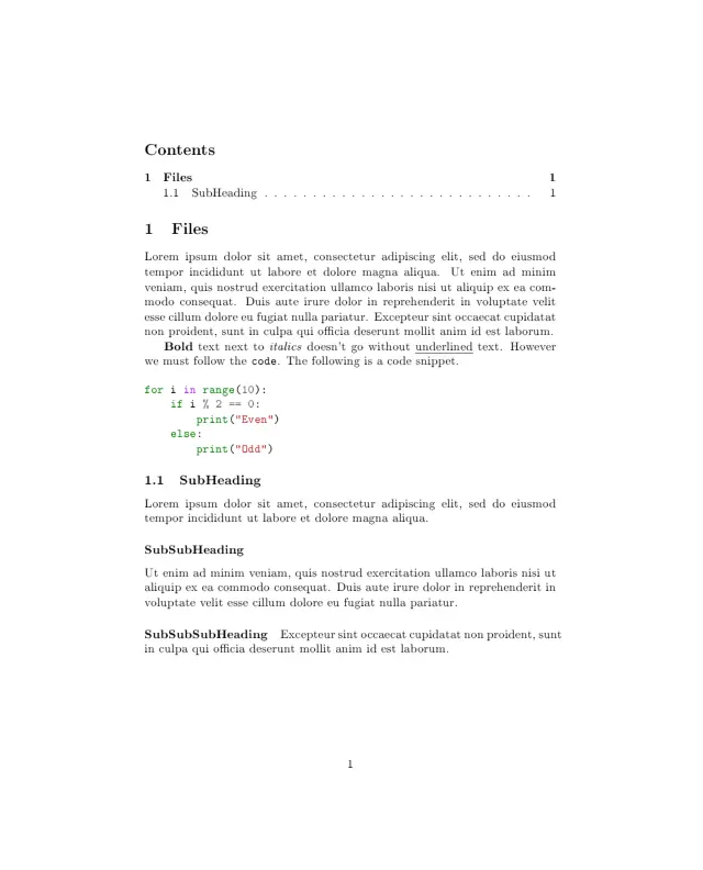 An image that shows the rendered PDF with syntax highlighting